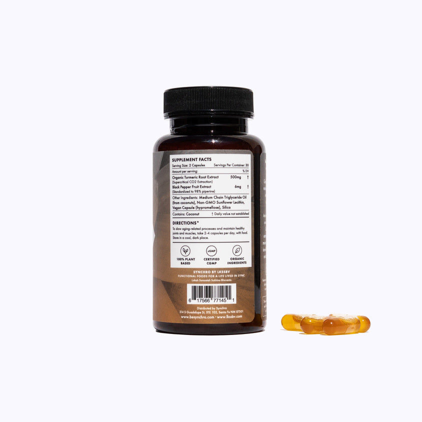Gold | Medical Grade Liposomal Turmeric Curcumin Supplement | 60ct Capsules